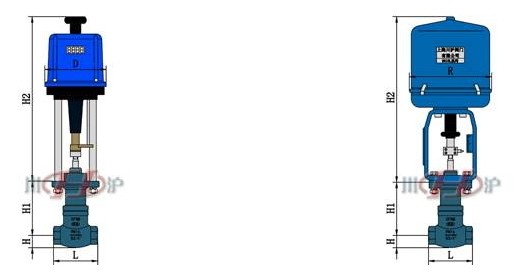 電動小流量調節閥 結構圖